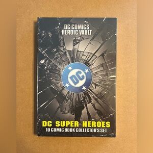 DC Comic Heroic Vault DC Super Heroes 10 Comic Book Collector's Set - NEW